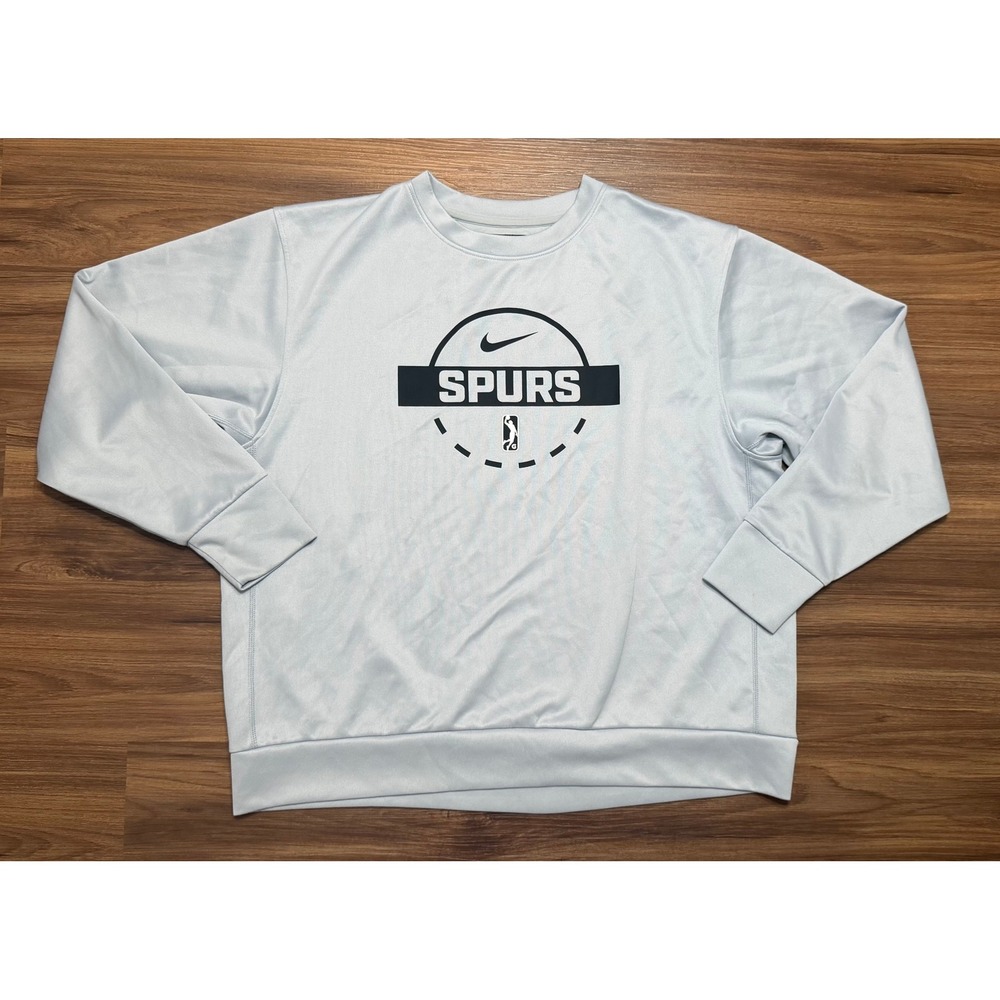 Nike San Antonio Spurs NBA G League Dri-FIT Player Issued Sweatshirt Grey Sz XL